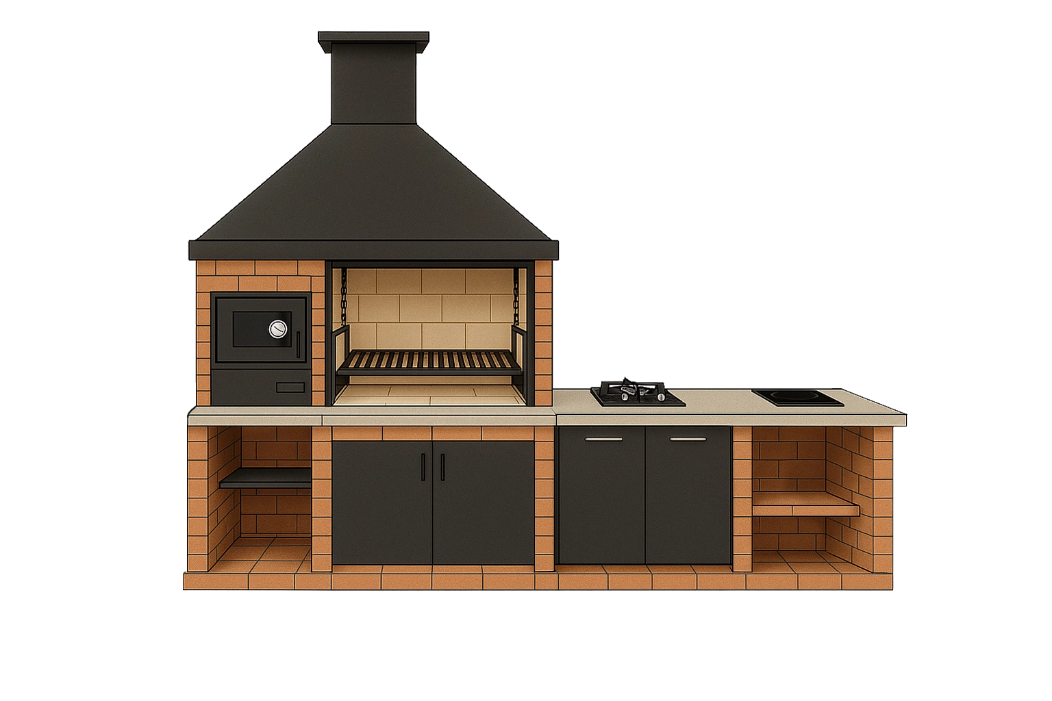 Barbacoa de obra personalizable 2